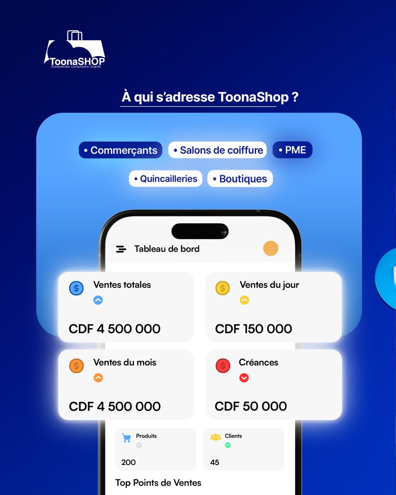 ToonaShop dashboard